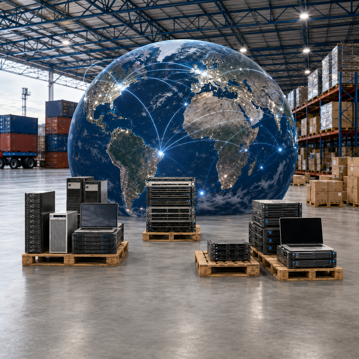 Computer and enterprise equipment connected to buyers throughout the global technology market
